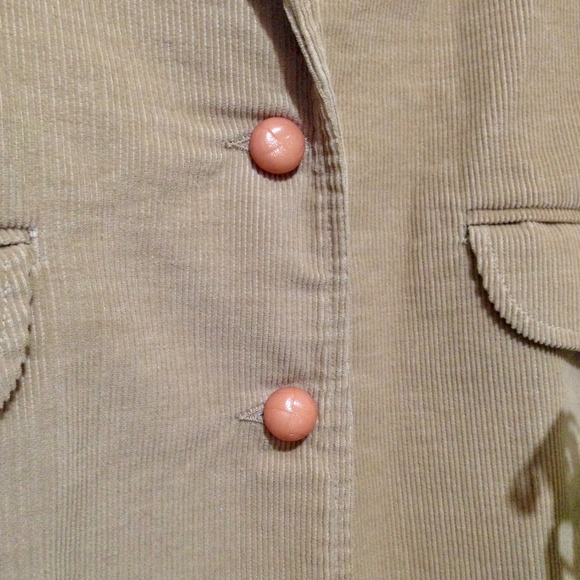 OSCAR DE LA RENTA Vintage Corduroy Jacket Size 9/10 - Picture 4 of 8